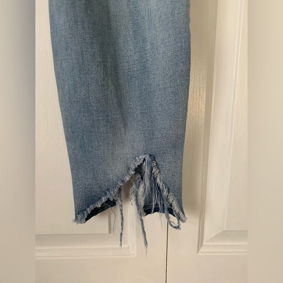 ELITE JEANS 13/14 Mid Rise Blue Denim Distressed Ankle Jeans - Picture 5 of 13